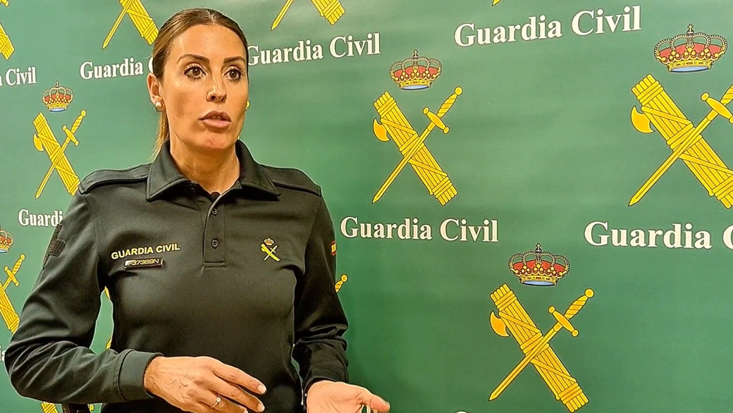 Ana Cristina Otín, portavoz de la Guardia Civil
